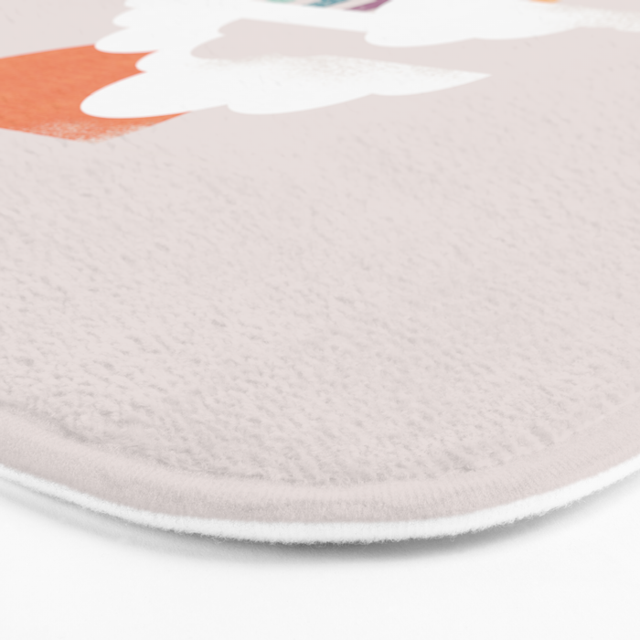 Colorful rain Bath Mat Gallery Image 3