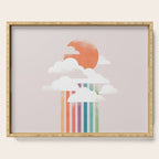 Colorful rain Serving Tray Gallery Image 1