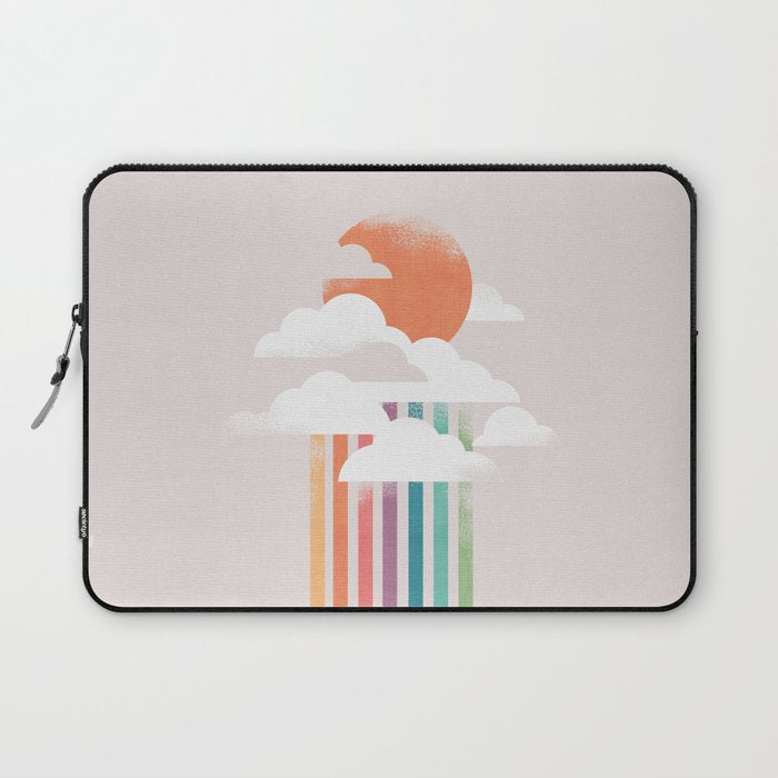 Colorful rain Laptop Sleeve Gallery Image 1