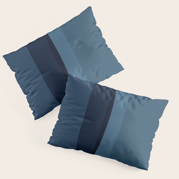 Modern Blue, Blue Painting, Blue Ombre Pillow Sham Gallery Image 3