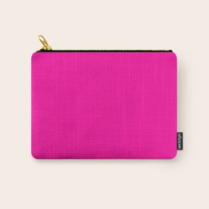 Solid neon pink  Carry All Pouch Gallery Image 1