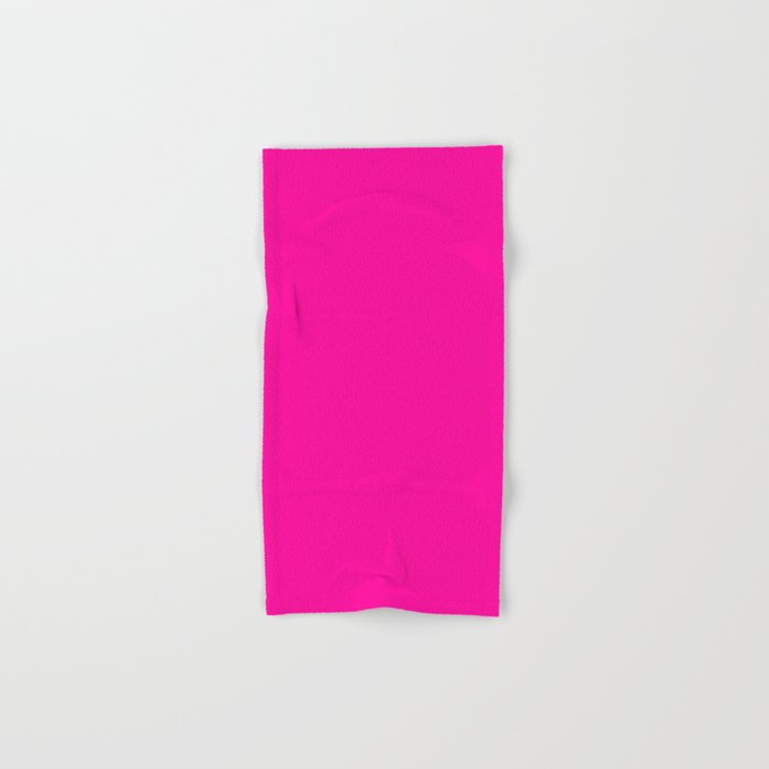 Solid neon pink  Bath Towel Gallery Image 1