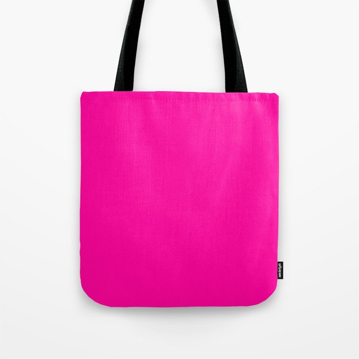 Solid neon pink  Tote Bag Gallery Image 1
