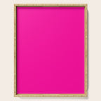 Solid neon pink  Serving Tray Gallery Image 1