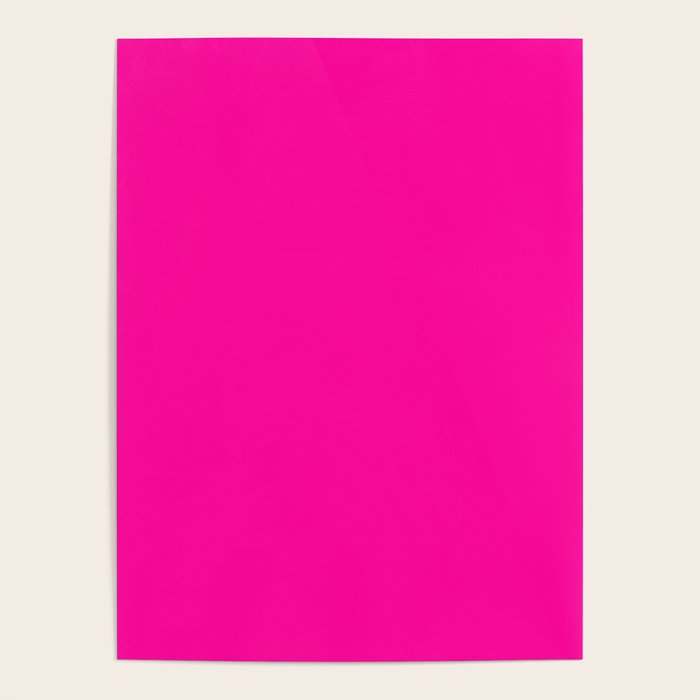 Solid neon pink  Poster Gallery Image 4