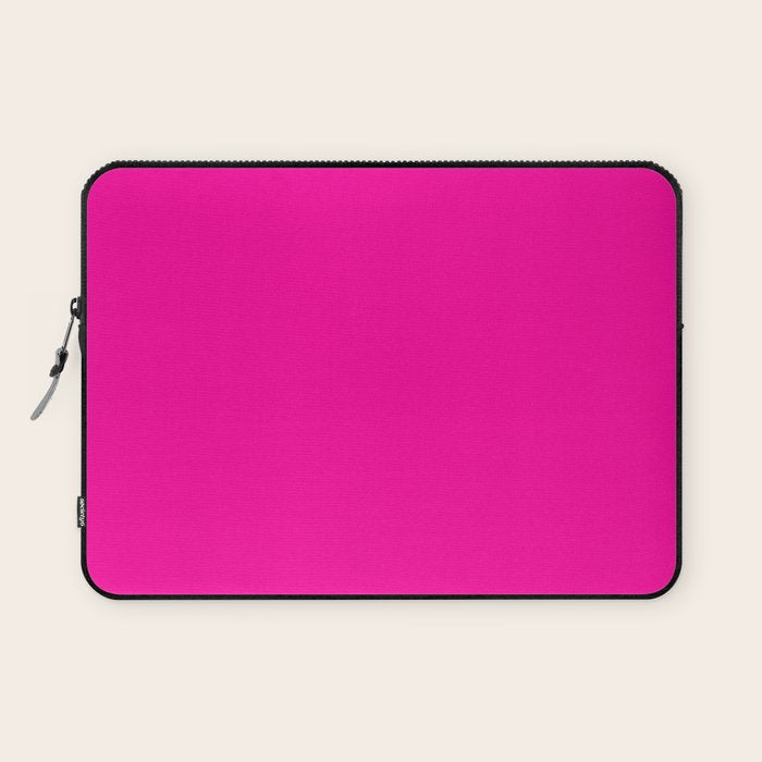 Solid neon pink  Laptop Sleeve Gallery Image 1