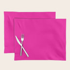 Solid neon pink  Placemat Gallery Image 1