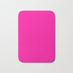 Solid neon pink  Bath Mat Gallery Image 1
