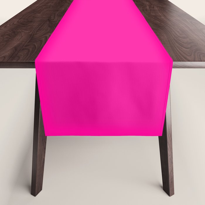 Solid neon pink  Table Runner Gallery Image 1