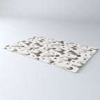 German Shorthaired Pointer Dog Paws and Bones White Rug Gallery Image 3