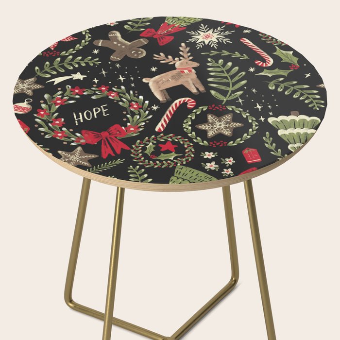 Magical Christmas - Black Side Table Gallery Image 2