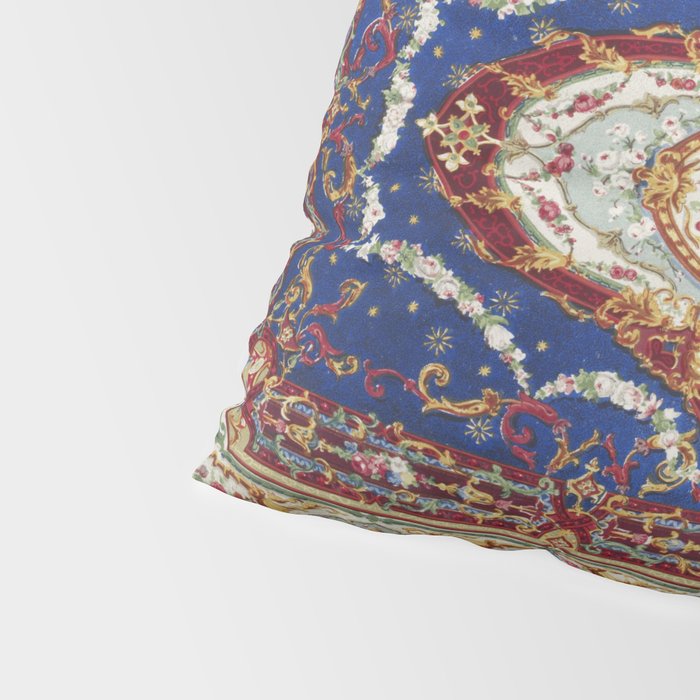 Wonderfully Detailed Persian Rug Oriental Victorian Style Carpet Design Pillow Sham Gallery Image 4