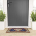 Wonderfully Detailed Persian Rug Oriental Victorian Style Carpet Design Welcome Mat Gallery Image 3
