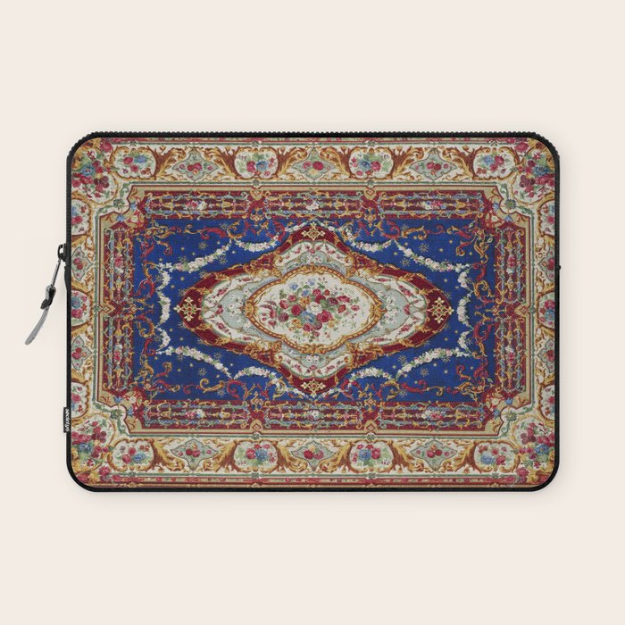 Wonderfully Detailed Persian Rug Oriental Victorian Style Carpet Design Laptop Sleeve Gallery Image 1