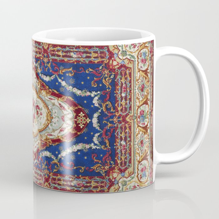 Wonderfully Detailed Persian Rug Oriental Victorian Style Carpet Design Coffee Mug Gallery Image 1