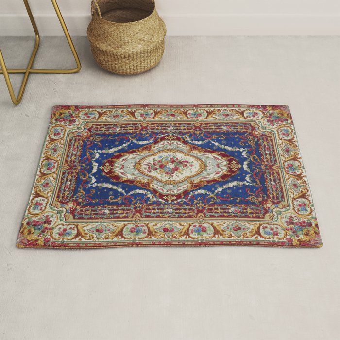 Wonderfully Detailed Persian Rug Oriental Victorian Style Carpet Design Rug Gallery Image 1