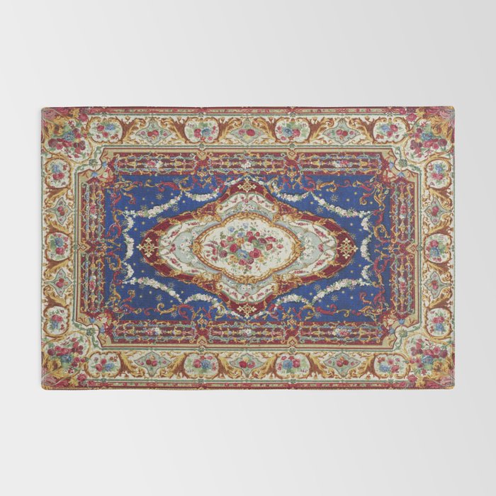Wonderfully Detailed Persian Rug Oriental Victorian Style Carpet Design Rug Gallery Image 2