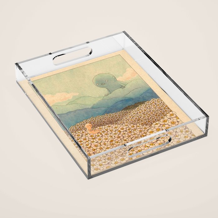 Diasy Fields Acrylic Tray Gallery Image 1