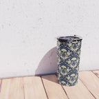 Victorian Botanicals Cornflower In Navy Blue Travel Mug Gallery Image 4