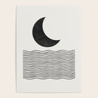 Modern Night, Moon by the Waves Poster Gallery Image 4