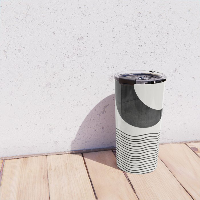 Modern Night, Moon by the Waves Travel Mug Gallery Image 4