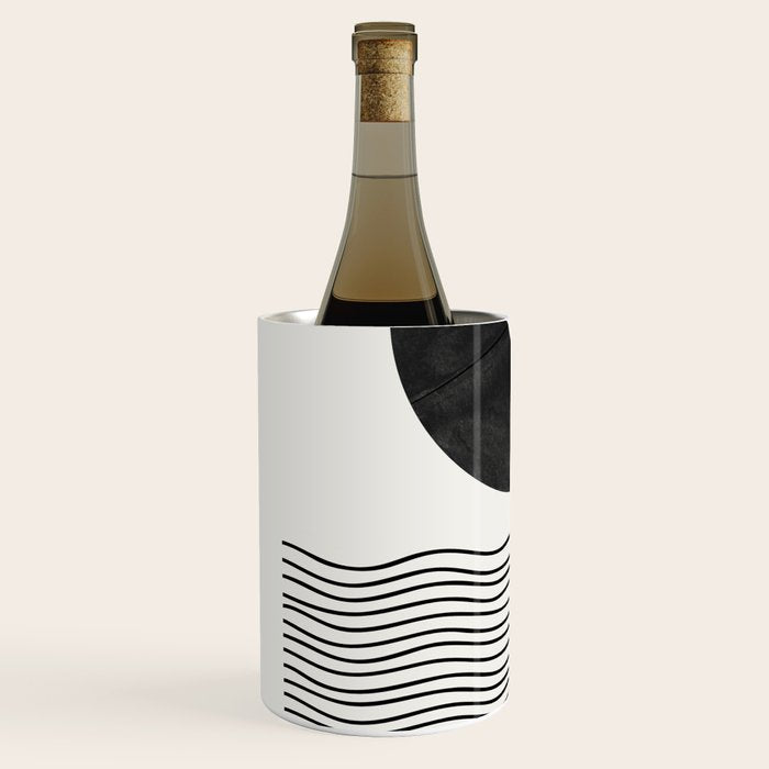 Modern Night, Moon by the Waves Wine Chiller Gallery Image 2