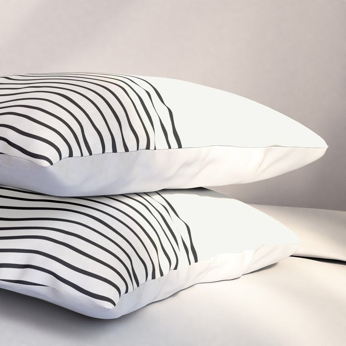 Modern Night, Moon by the Waves Pillow Sham Gallery Image 3