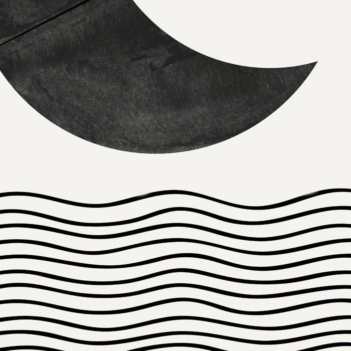 Modern Night, Moon by the Waves Coffee Mug Gallery Image 2