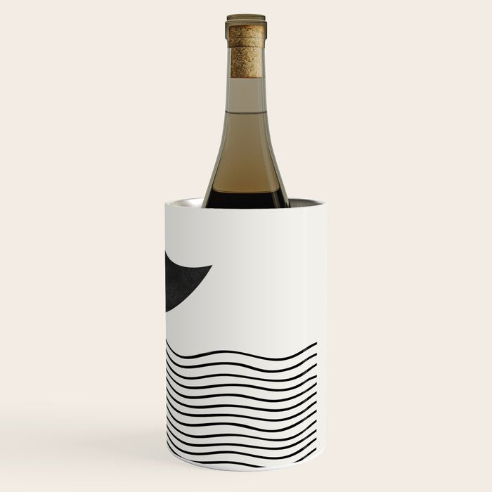 Modern Night, Moon by the Waves Wine Chiller Gallery Image 3