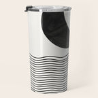 Modern Night, Moon by the Waves Travel Mug Gallery Image 3