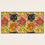 Maximalist Jungle Tiger Cheetah Leopard and Jaguar Desk Mat Gallery Image 3