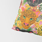 Maximalist Jungle Tiger Cheetah Leopard and Jaguar Pillow Sham Gallery Image 4