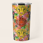 Maximalist Jungle Tiger Cheetah Leopard and Jaguar Travel Mug Gallery Image 1