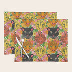 Maximalist Jungle Tiger Cheetah Leopard and Jaguar Placemat Gallery Image 1