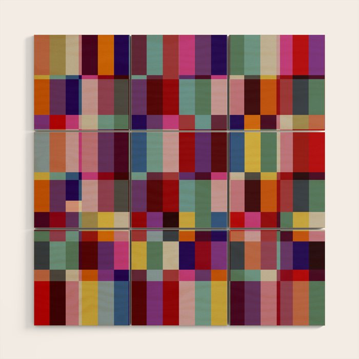 Futuristic Cyber Crossing Wood Wall Art Gallery Image 1