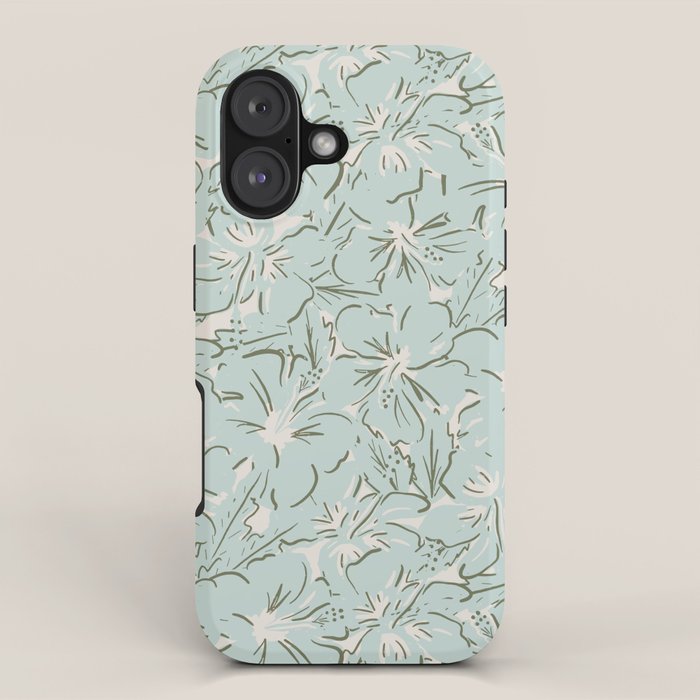 Hibiscus Hawaiian Print iPhone Case Gallery Image 1