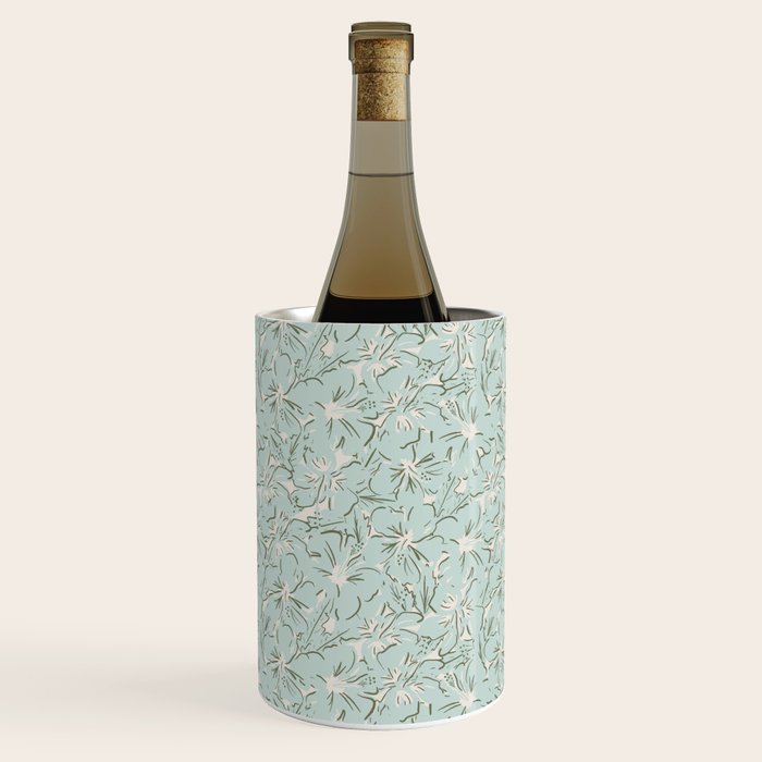 Hibiscus Hawaiian Print Wine Chiller Gallery Image 1
