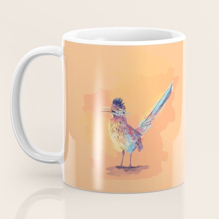 Desert Song - Roadrunner Illustration Coffee Mug Gallery Image 3