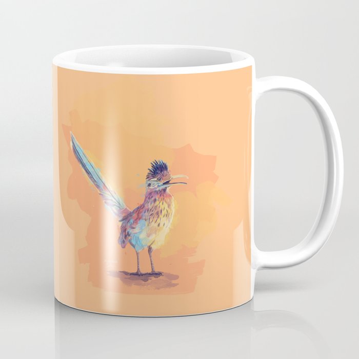 Desert Song - Roadrunner Illustration Coffee Mug Gallery Image 1