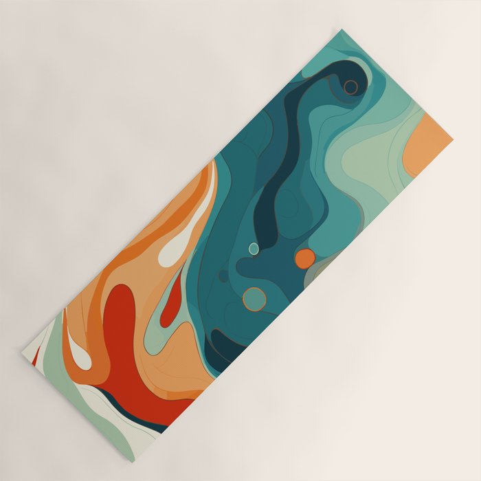Colorful Tides Yoga Mat Gallery Image 1