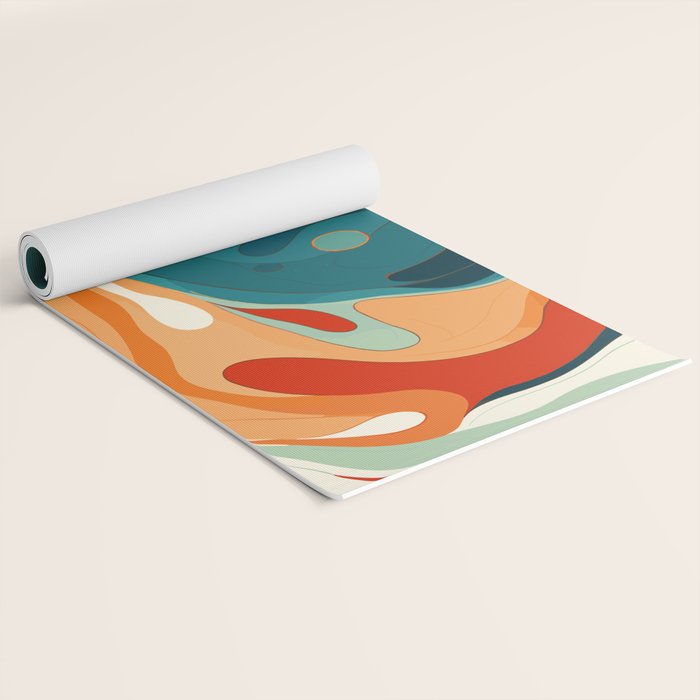 Colorful Tides Yoga Mat Gallery Image 2