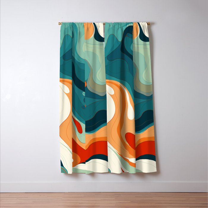 Colorful Tides Window Curtain Gallery Image 3