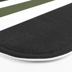 Accent (Black & Moss Green) Bath Mat Gallery Image 3