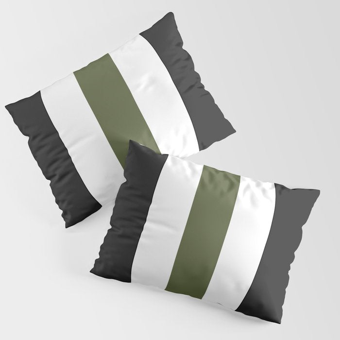 Accent (Black & Moss Green) Pillow Sham Gallery Image 3