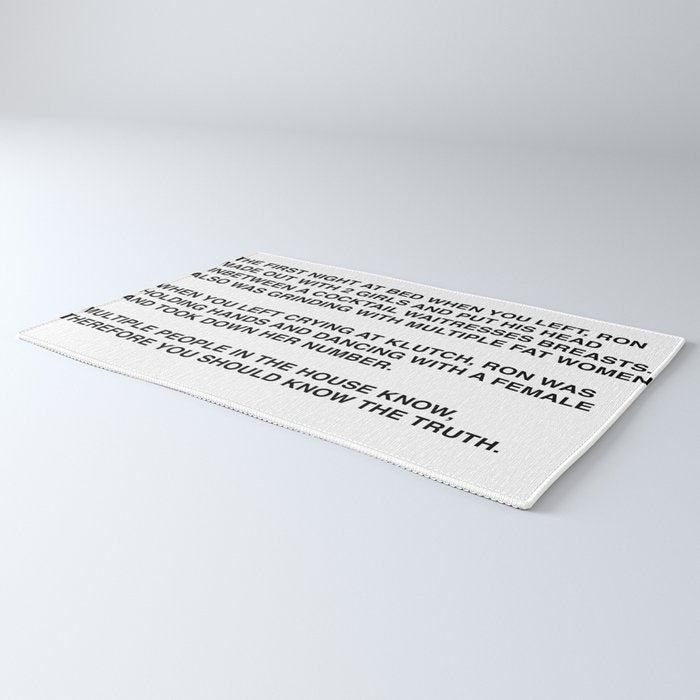 Anonymous Letter To Sammi Sweetheart Jersey Shore Rug Gallery Image 3
