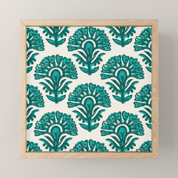 MACHA TEAL Mini Art Print Gallery Image 1