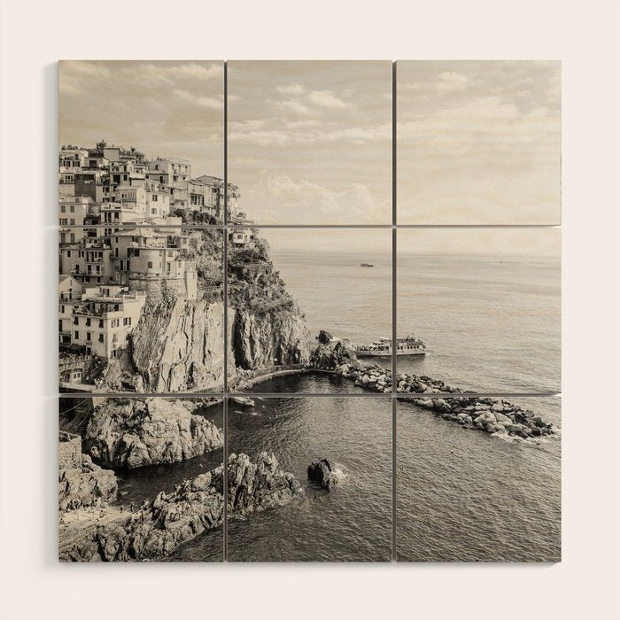 Italy Cinque Terre Wood Wall Art Gallery Image 1