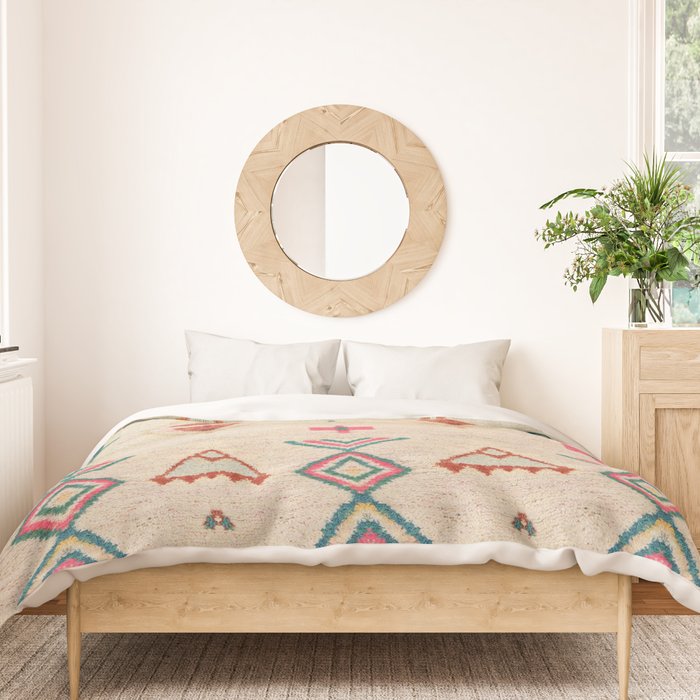Vintage Moroccan Berber Carpet Duvet Cover Gallery Image 3