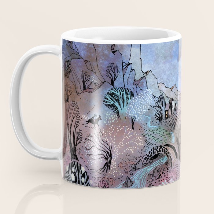 Valley at Full Moon Coffee Mug Gallery Image 3