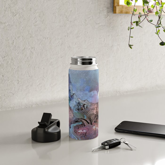 Valley at Full Moon Water Bottle Gallery Image 4